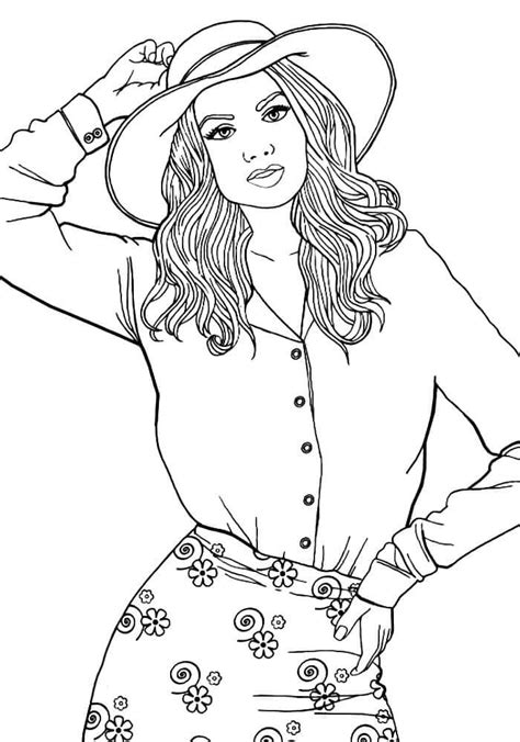 Printable Fashion Coloring Pages